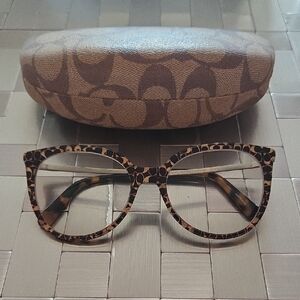Coach Leopard Print Women's Glasses
